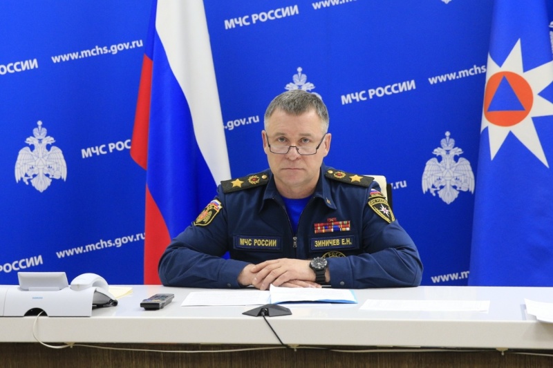 Евгений Зиничев доложил Михаилу Мишустину о паводковой и пожароопасной обстановке в России